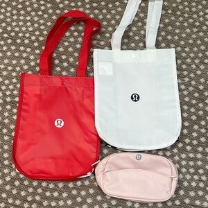 Lululemon Bag/Cosmetic Pouch Bundle